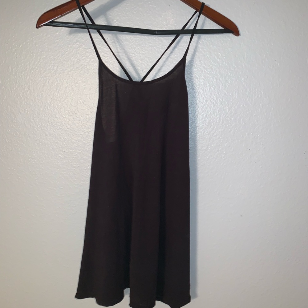 Free People black spaghetti top